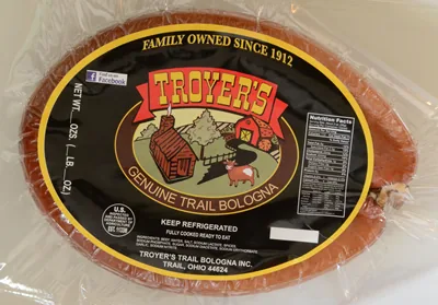 Troyer's Genuine Trail Bologna logo