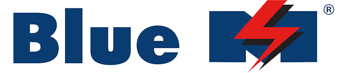 Blue M logo