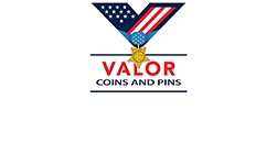 Valor Coins and Pins logo
