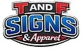 T & F Signs logo