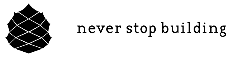 Never Stop Building logo