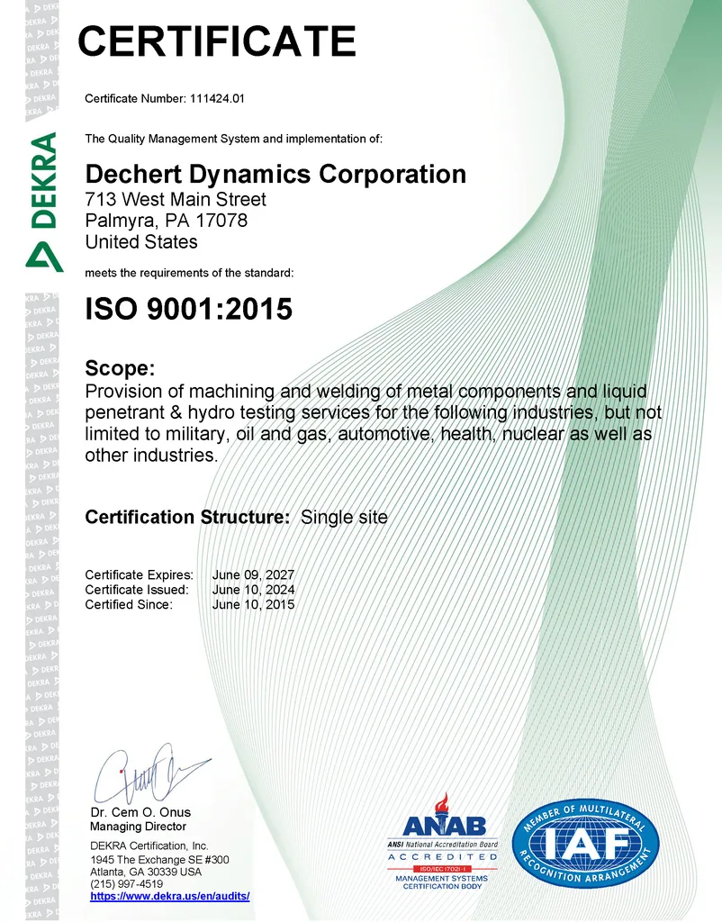 Dechert Dynamics Corporation logo