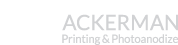 Ackerman Printing & Photoanodize logo