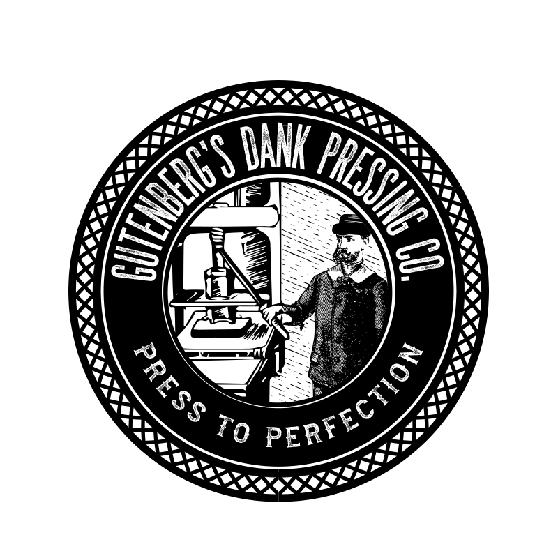 Gutenberg's Dank Pressing Co logo