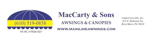 MacCarty and Sons Main Line Awnings & Canopies logo
