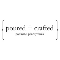 poured + crafted logo