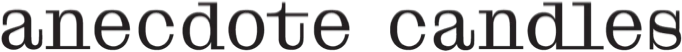 Anecdote Candles logo